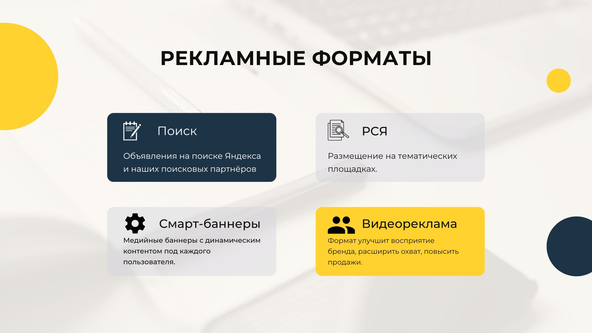 форматы рекламы